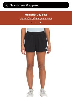 NWT The North Face Women’s Wander Short -Black Active Running Shorts